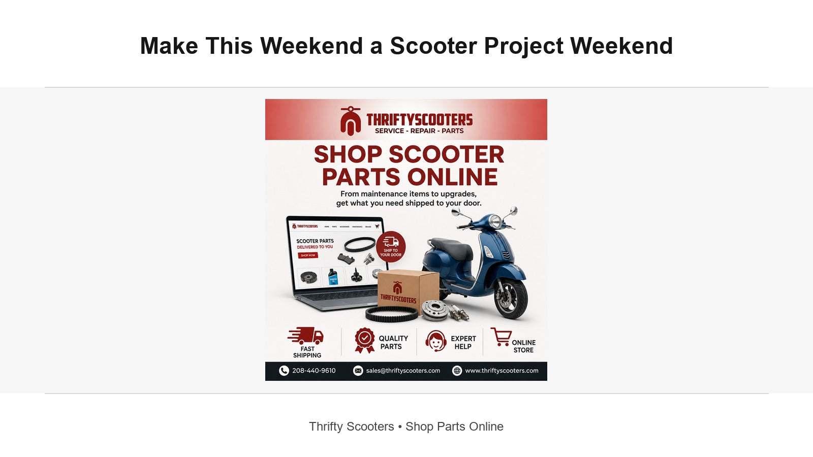 How to Prepare for a Weekend Scooter Project