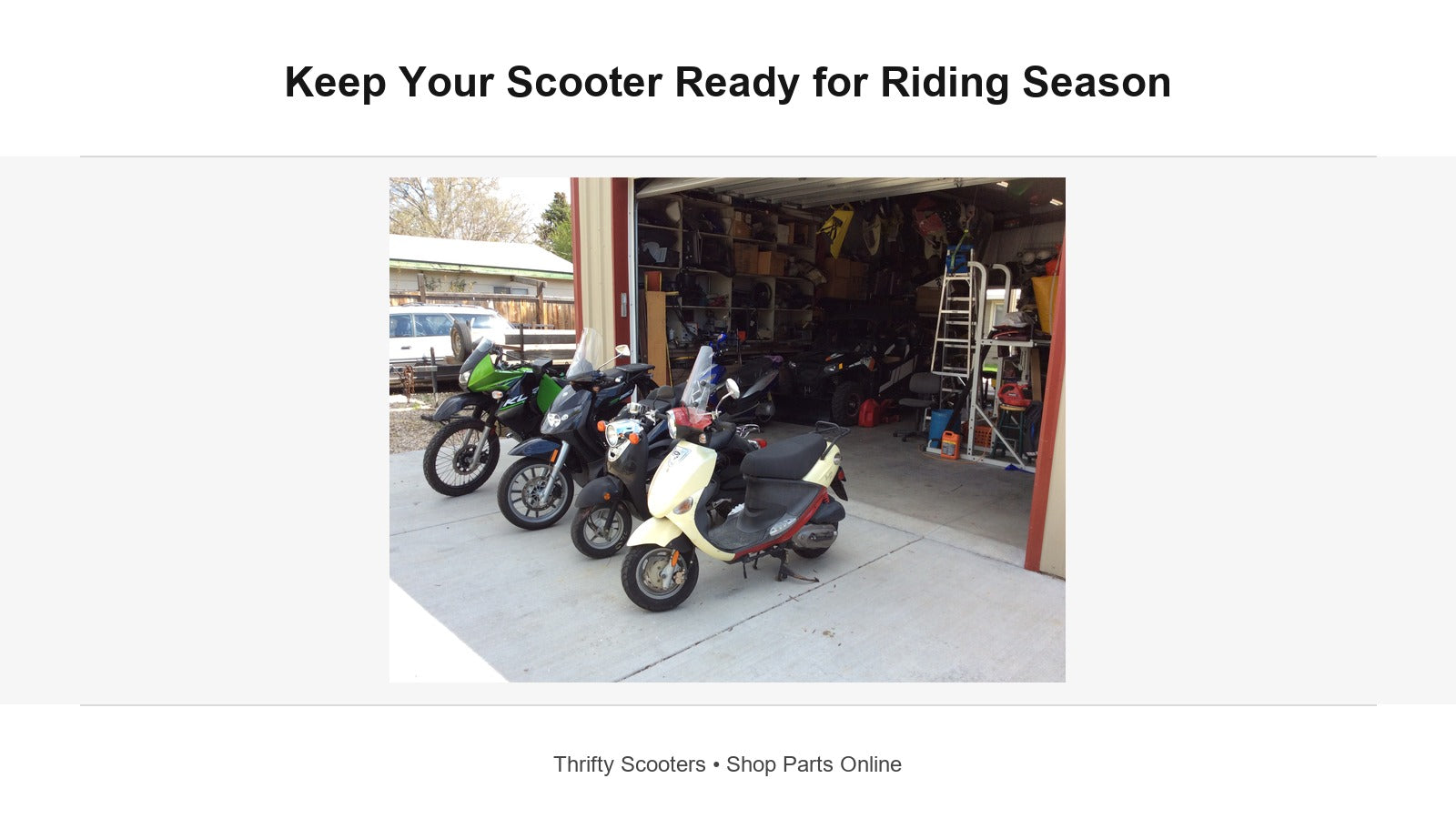 Scooter Parts to Check During Riding Season
