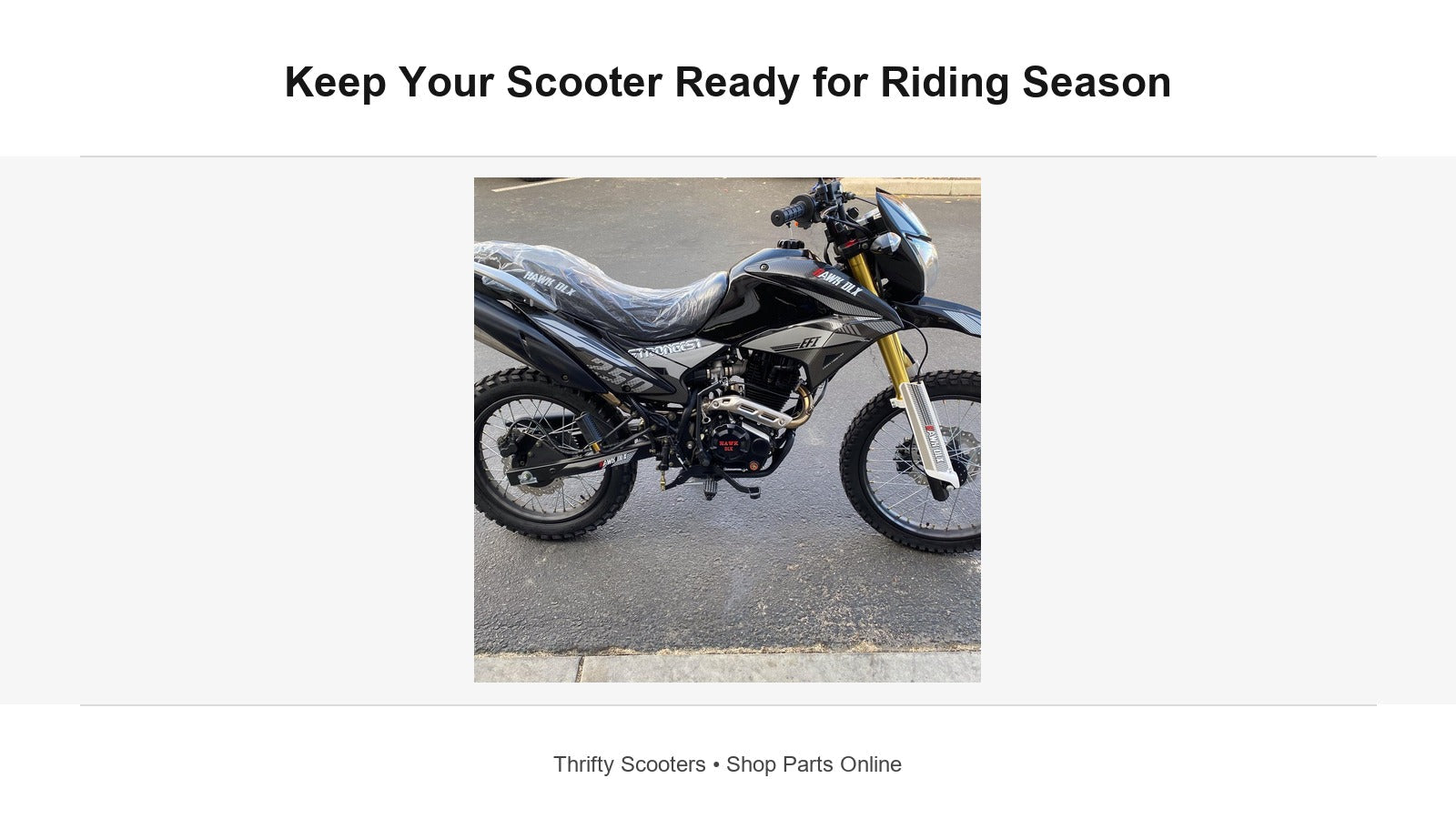 Scooter Parts to Check During Riding Season