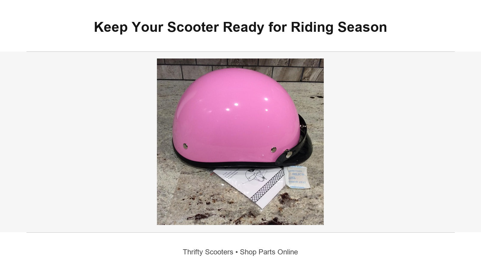 Scooter Parts to Check During Riding Season