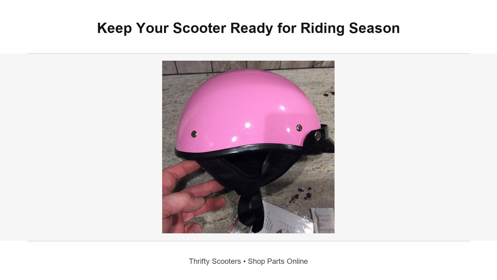 Scooter Parts to Check During Riding Season