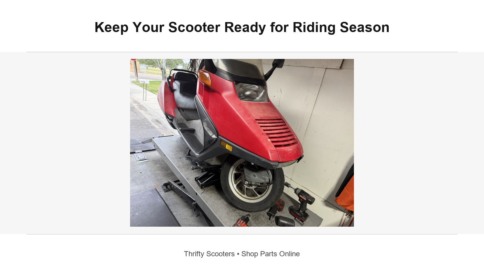 Scooter Parts to Check During Riding Season