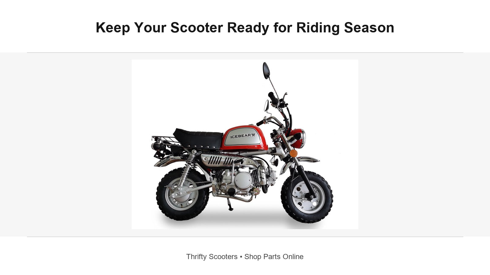 Scooter Parts to Check During Riding Season