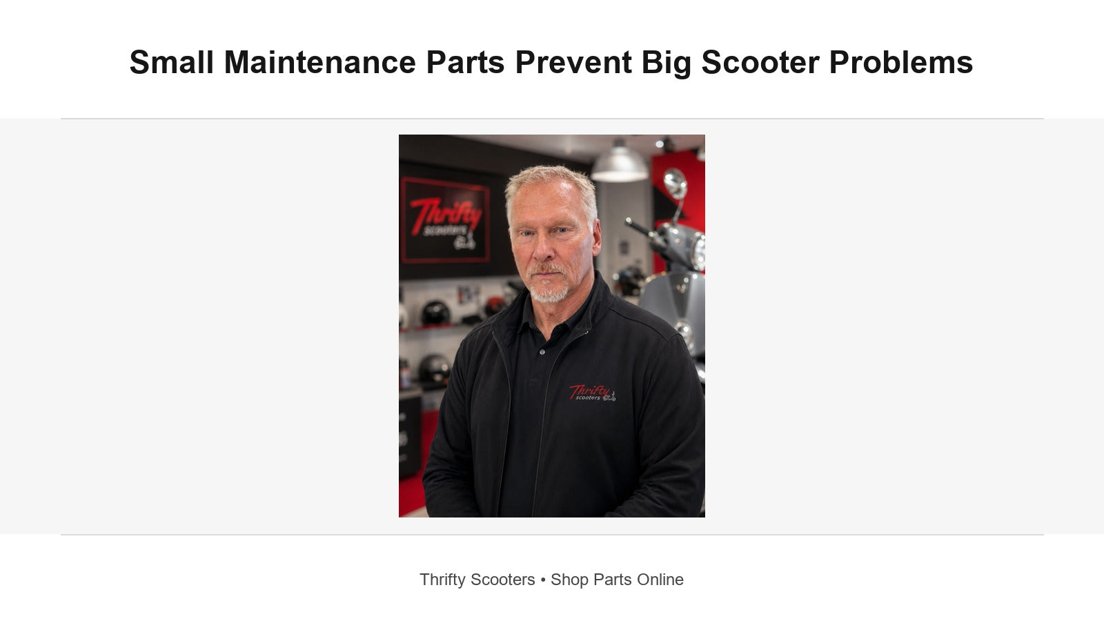 Scooter Maintenance Parts That Prevent Bigger Repairs