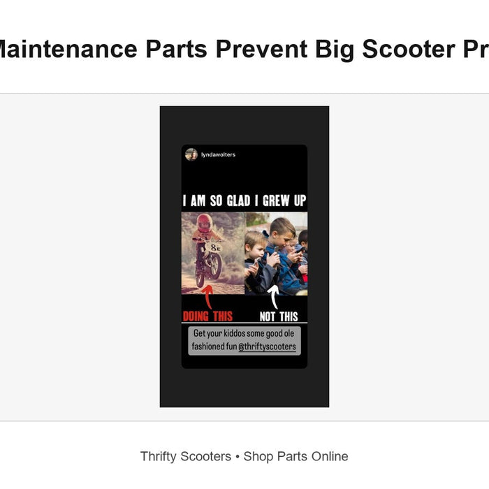 Scooter Maintenance Parts That Prevent Bigger Repairs