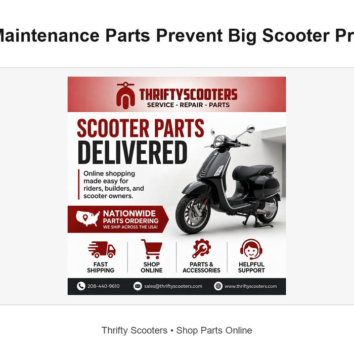 Scooter Maintenance Parts That Prevent Bigger Repairs