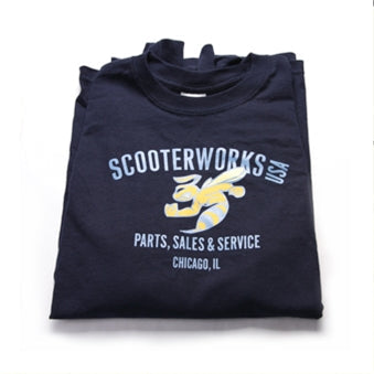 Long Sleeve T-Shirt ( Fightin Wasps, Navy)