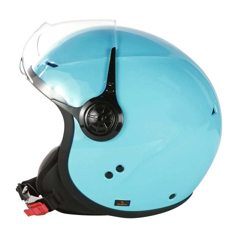 Prima Turquoise 3/4 Helmet w/ Shield - Genuine Color Matched