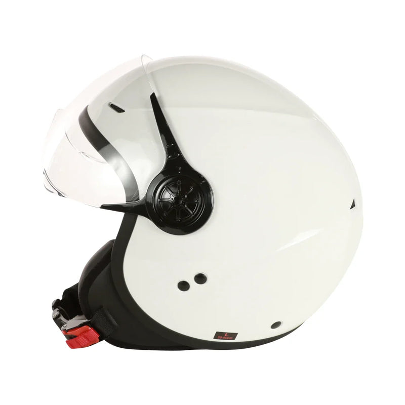 Prima White 3/4 Helmet w/ Shield - Genuine Color Matched
