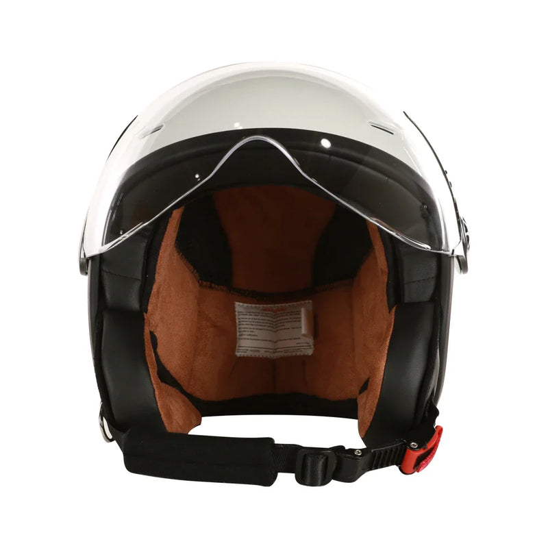 Prima White 3/4 Helmet w/ Shield - Genuine Color Matched