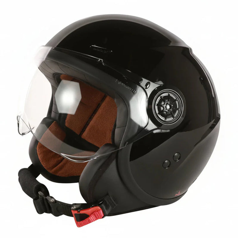 Prima Black 3/4 Helmet w/ Shield - Genuine Color Matched