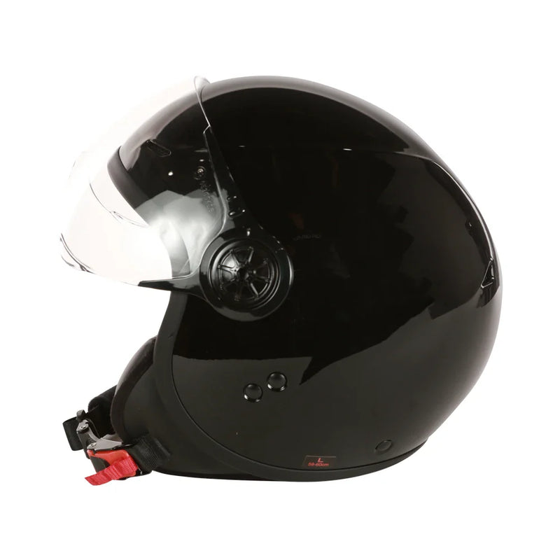 Prima Black 3/4 Helmet w/ Shield - Genuine Color Matched