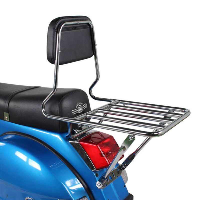 Prima BBQ Rear Rack with Backrest - Vespa P Series, Stella