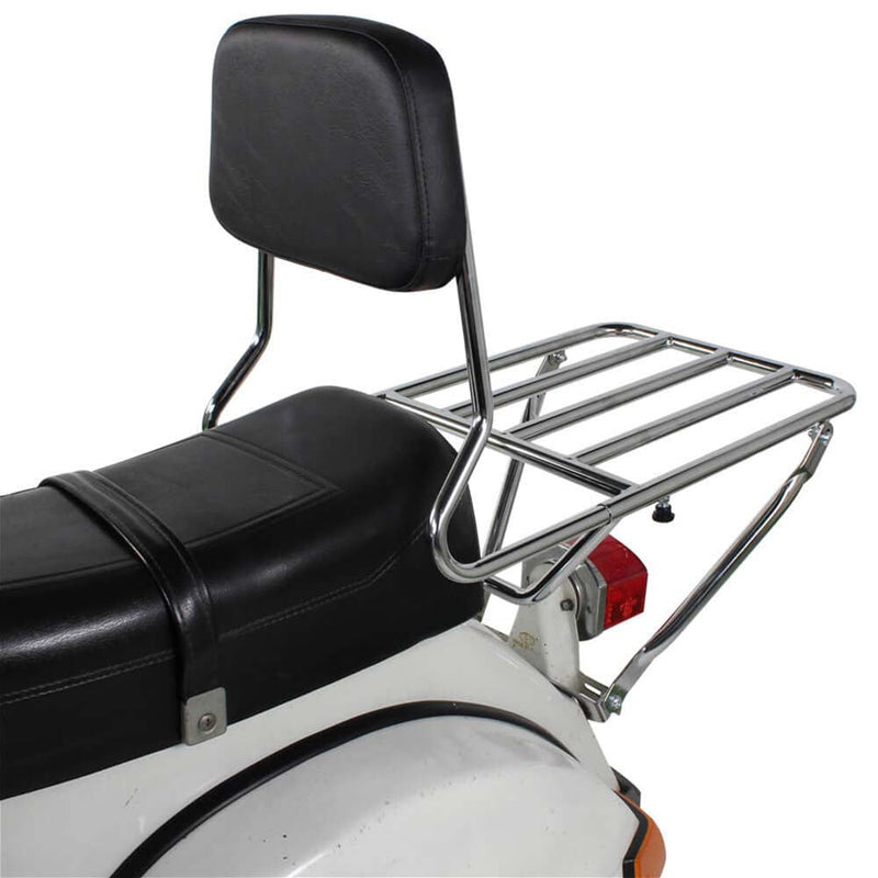 Prima BBQ Rear Rack with Backrest - Vespa P Series, Stella