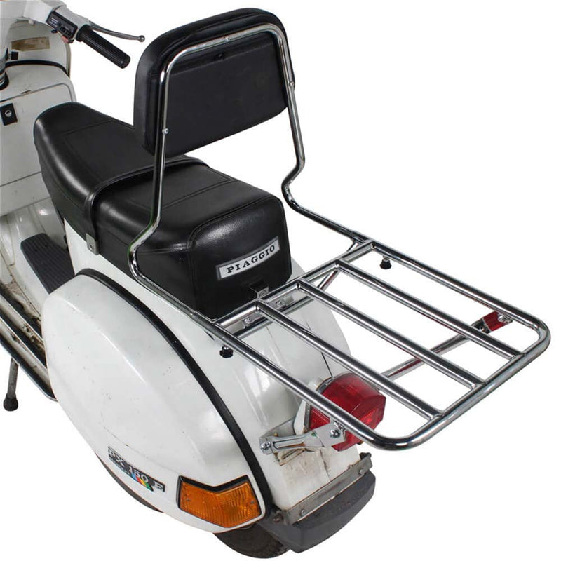 Prima BBQ Rear Rack with Backrest - Vespa P Series, Stella