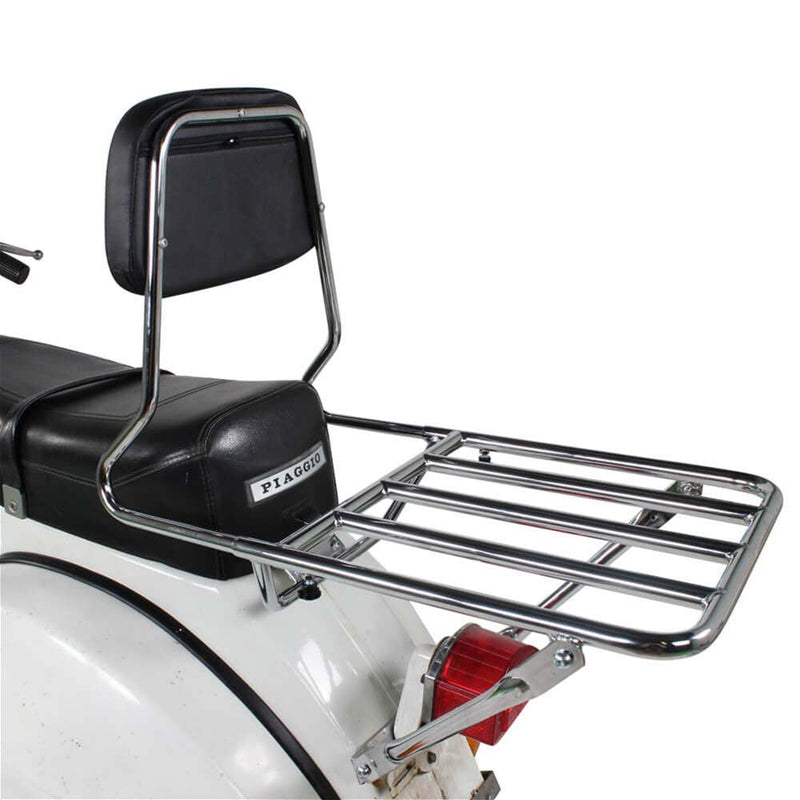 Prima BBQ Rear Rack with Backrest - Vespa P Series, Stella