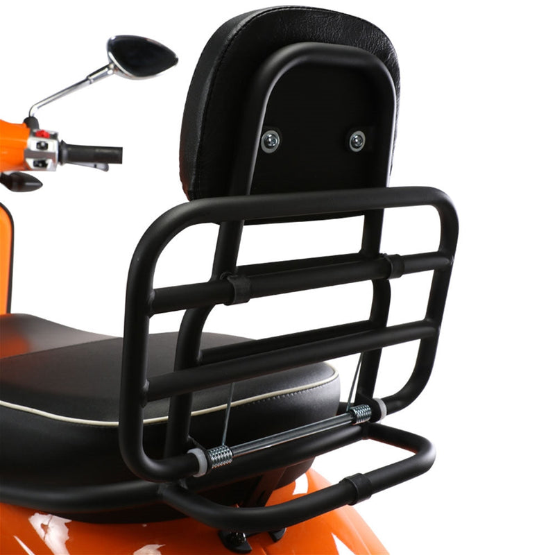 Prima Rear Rack w/ Backrest Black | Vespa Primavera Sprint