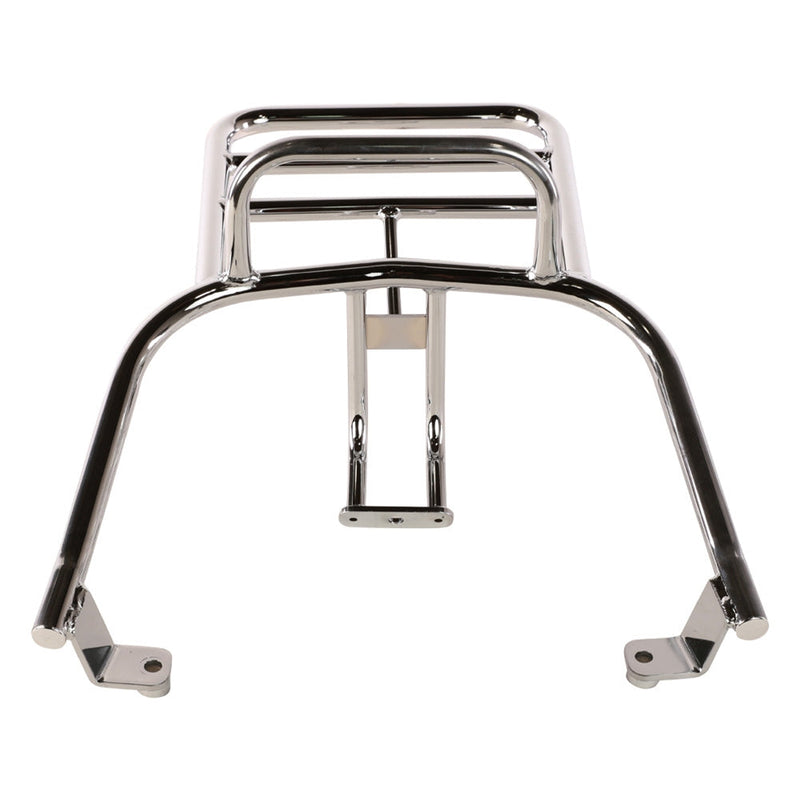 Prima Chrome Flat Rear Rack: Lance Cali & Havana