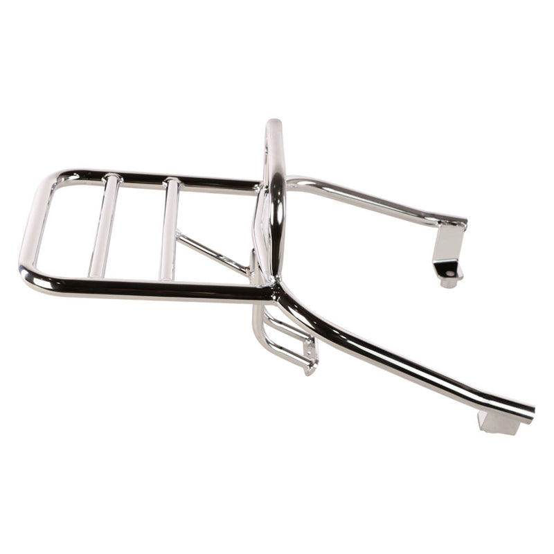 Prima Chrome Flat Rear Rack: Lance Cali & Havana