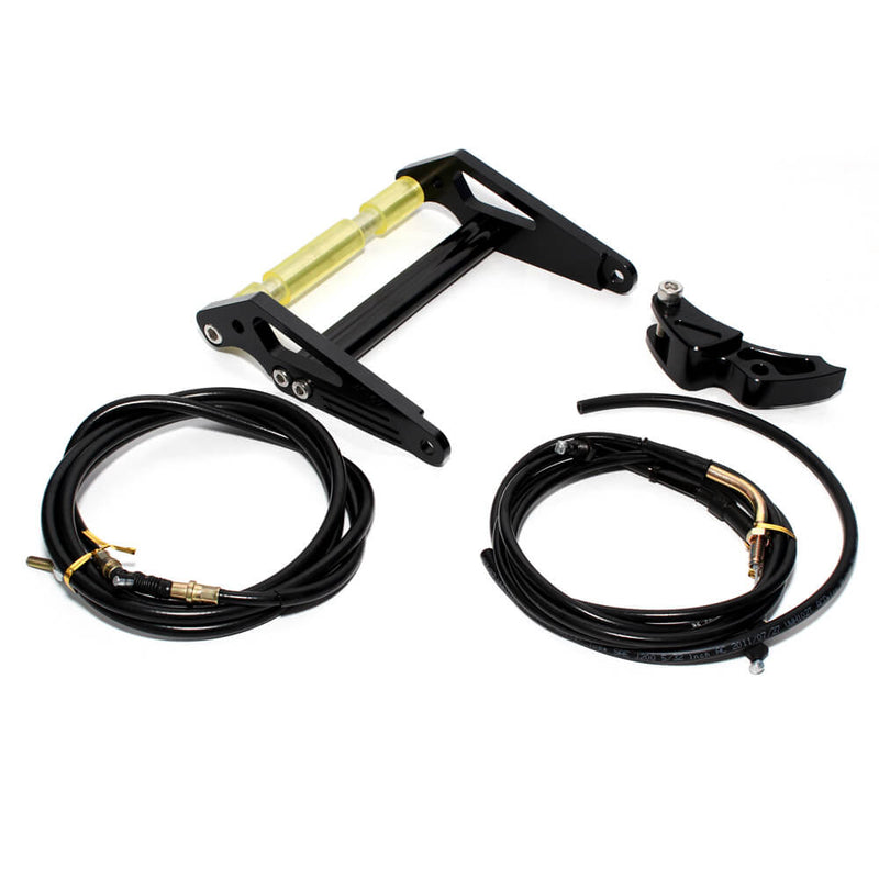 NCY Billet Frame Extension Kit - 6.5" Black - Honda Ruckus