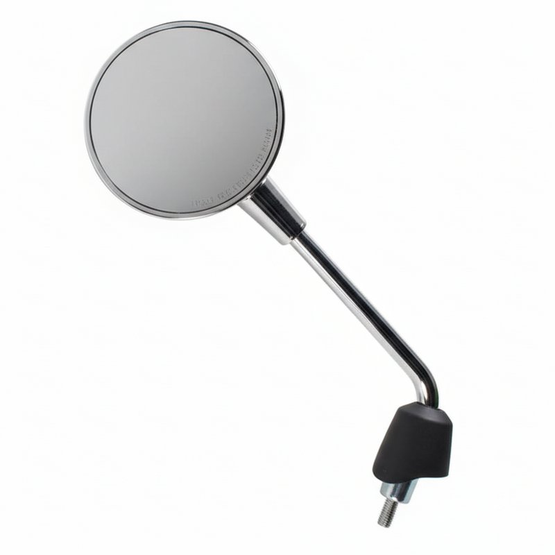 Vespa Primavera 50/150 Left Mirror: Chrome Round
