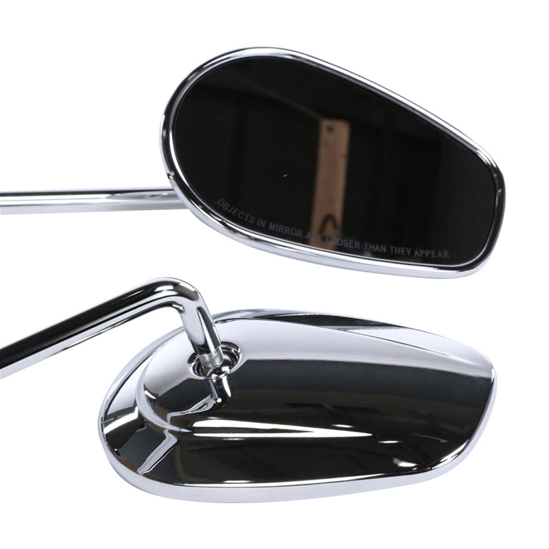 Prima Chrome Long Mirror Set: Royal Alloy GT & GP