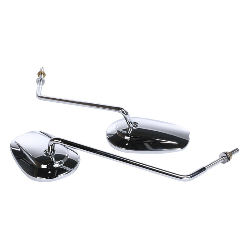 Prima Chrome Long Mirror Set: Royal Alloy GT & GP