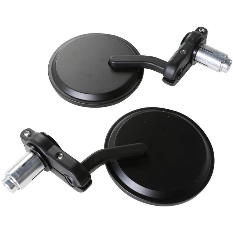 Prima Billet Bar End Mirror Set: 7/8" Handlebars