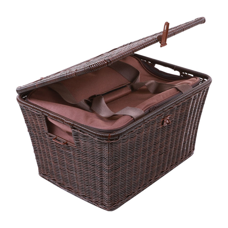 Prima "Wicker Basket" Topcase - Rectangular, Removable Liner