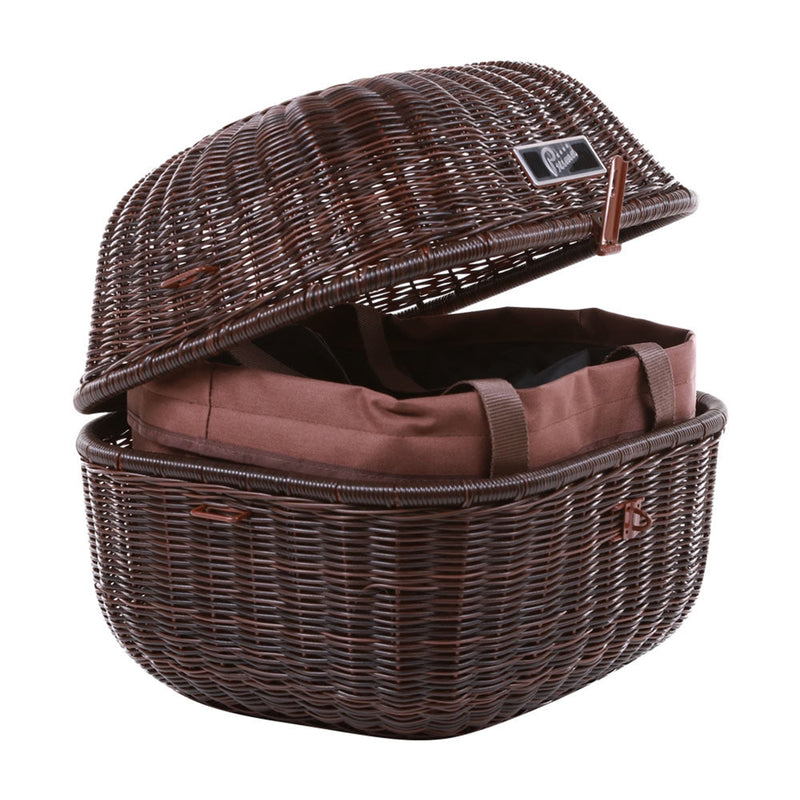 Prima Rear Wicker Basket Topcase (Round) w/ Removable Liner