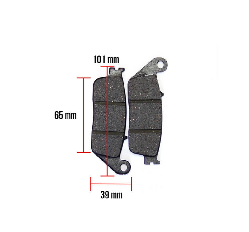 Brake Pads (101 x 39 x 9.8); Kymco, Honda