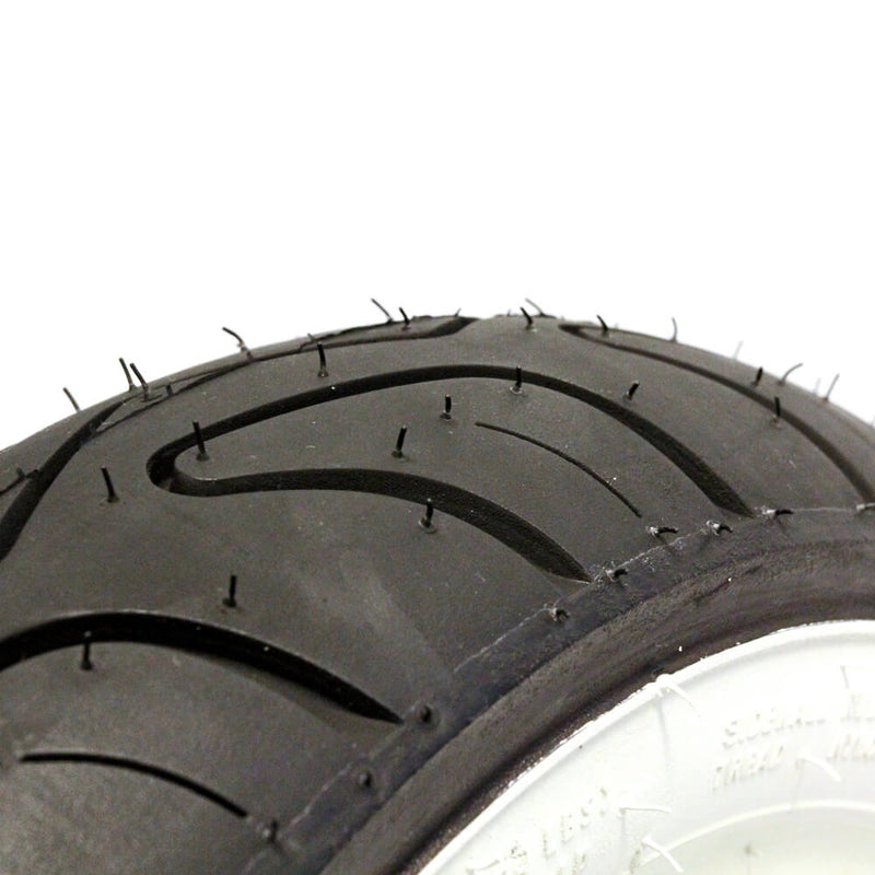 Prima 100/90-10 Tubeless Whitewall Scooter Tire