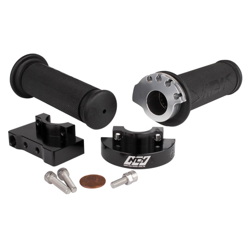 NCY Bearing-Style Quick-Turn Throttle & Grip Set - Universal