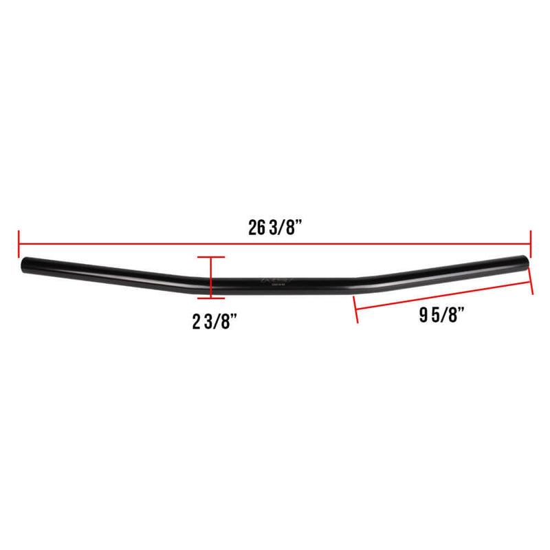 NCY Handlebars - Black, Flat-track, 7/8" - Universal