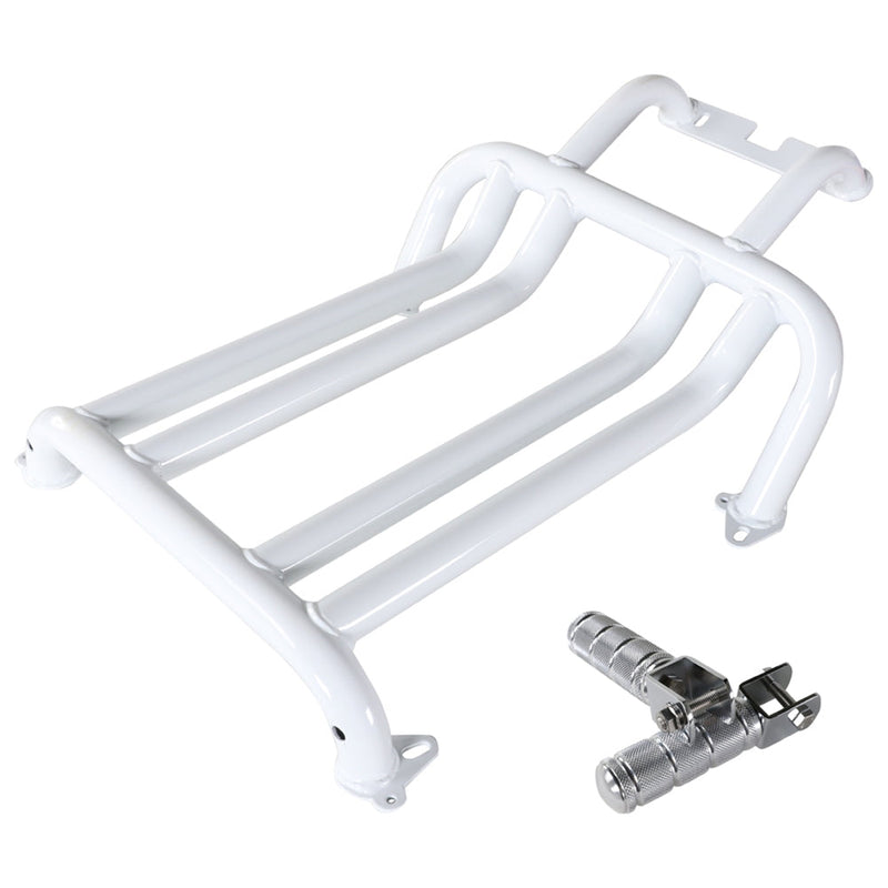 NCY Footrest & Frame Brace: Honda Ruckus (Gloss White)