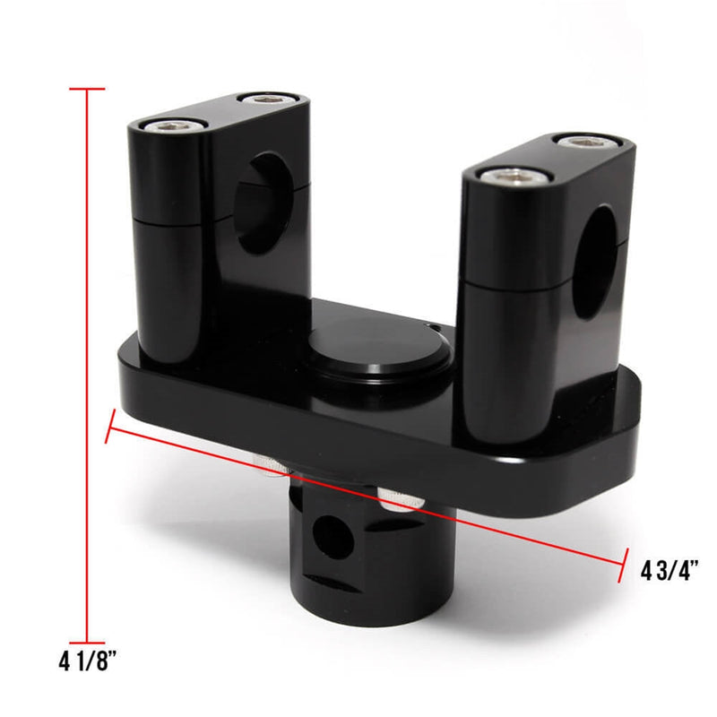 NCY Billet Handlebar Stand - Black - Honda Ruckus