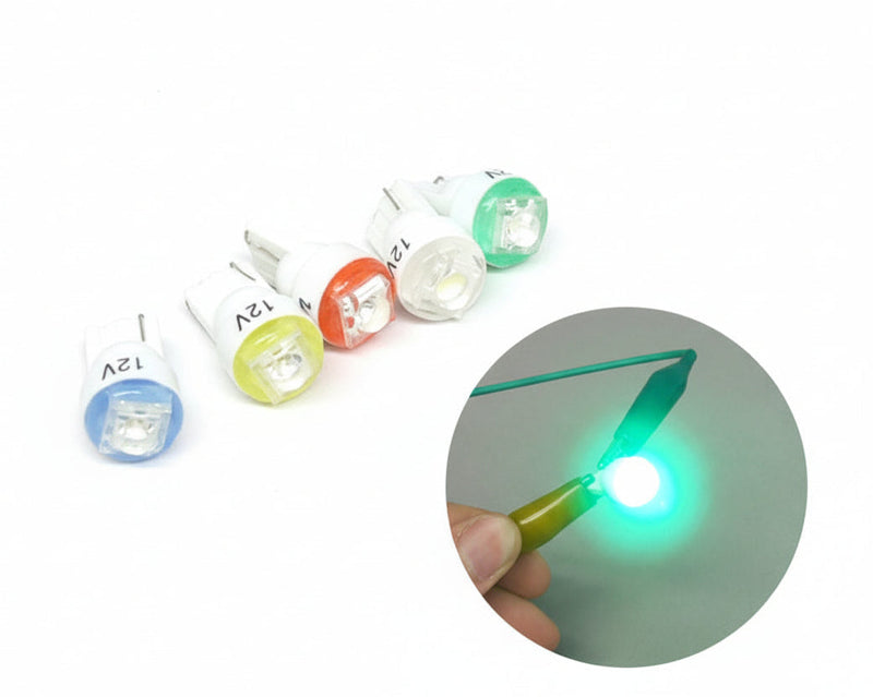 T10 Wedge LED Bulb: 1W Dash & Indicator Upgrade - Colorized