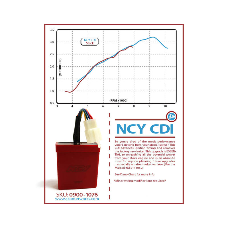 NCY Unlimited Performance CDI - Honda Ruckus & Metropolitan