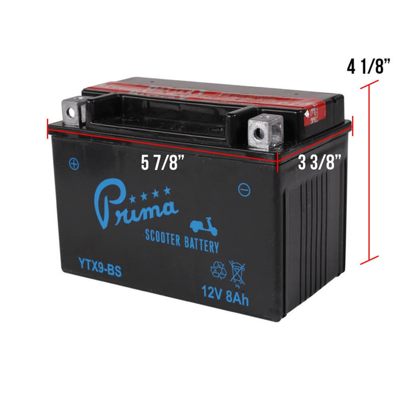 Prima YTX9-BS Battery