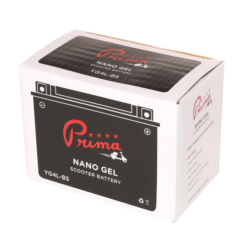 YG4L-BS Nanogel Battery 12V | Genuine 50cc, Vespa ET2