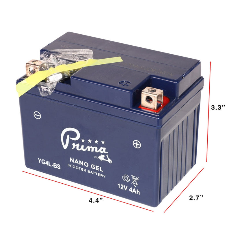 YG4L-BS Nanogel Battery 12V | Genuine 50cc, Vespa ET2