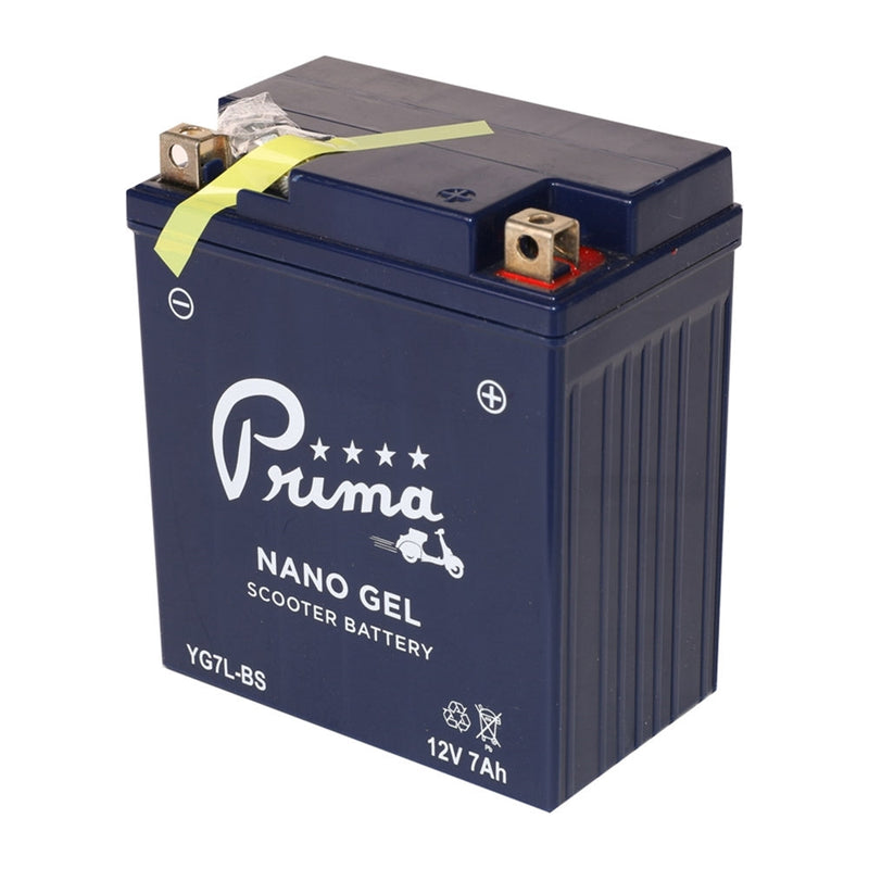 Prima YG7L-BS Scooter Battery - Nano Gel