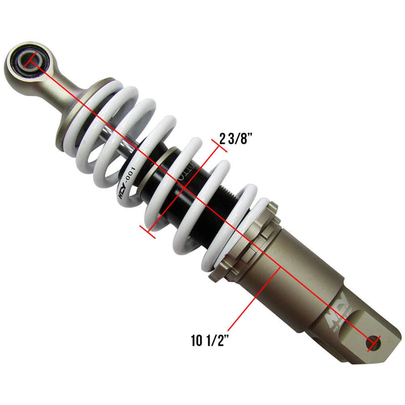 NCY Performance Shock - Rear, White, 265mm - Honda Ruckus