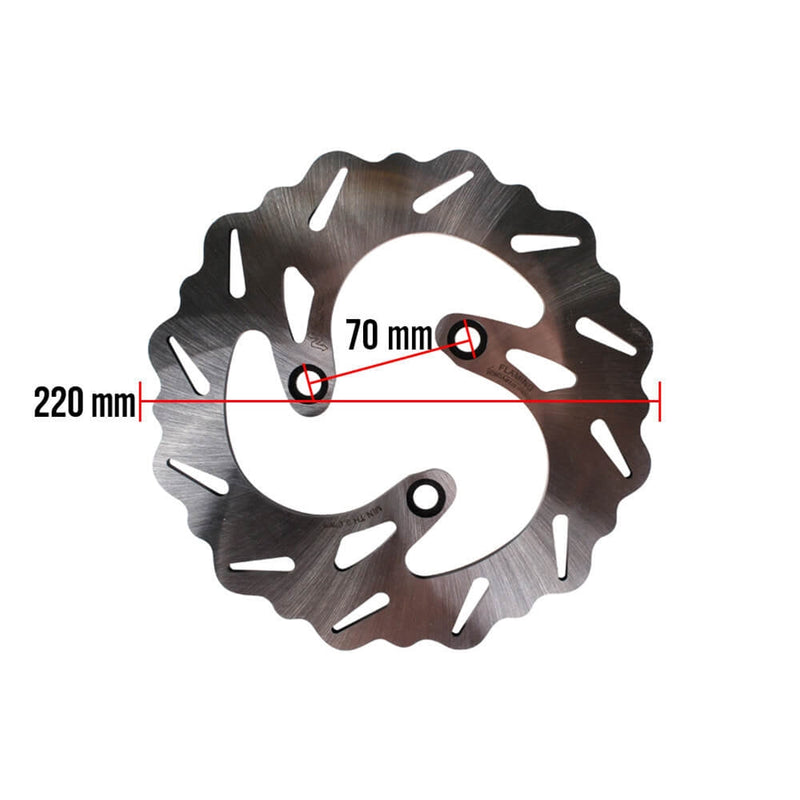 NCY 220mm Brake Disc Rotor | Genuine Buddy & Ruckus