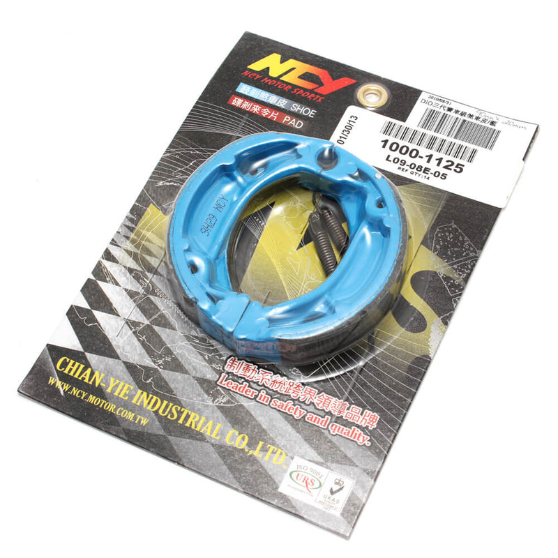 NCY Performance Drum Brake Shoes - Blue - Honda Ruckus,Metro