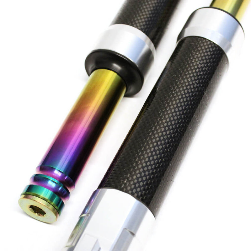 NCY Carbon Fiber Front Forks (Drum): Honda Ruckus