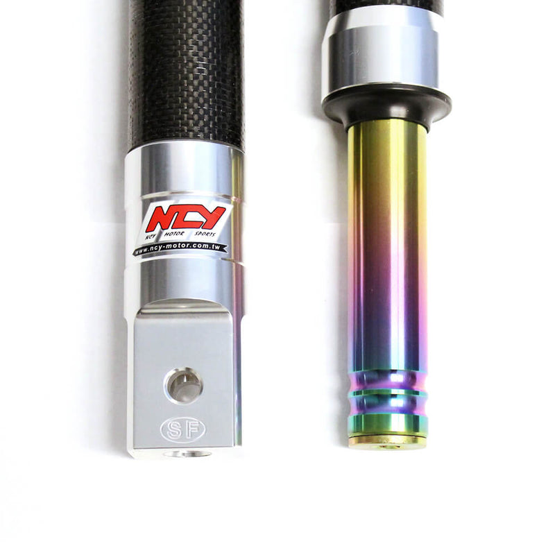 NCY Carbon Fiber Front Forks (Drum): Honda Ruckus