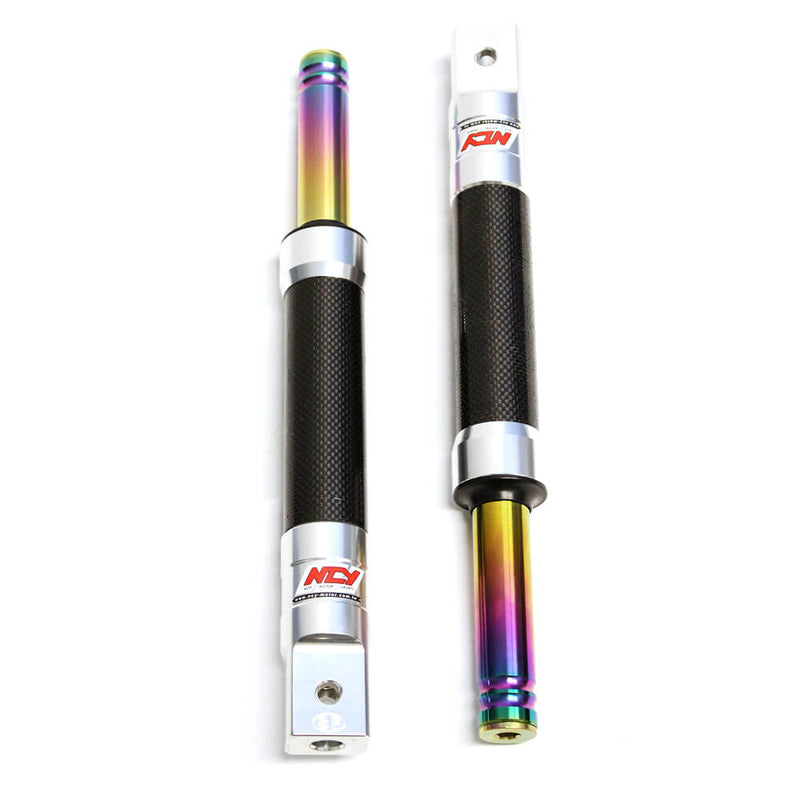 NCY Carbon Fiber Front Forks (Drum): Honda Ruckus