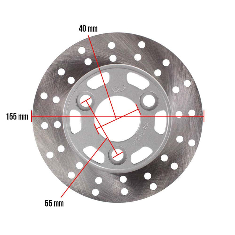 Blue Line Front Brake Rotor 155mm - Genuine Buddy/RH 50, Jog
