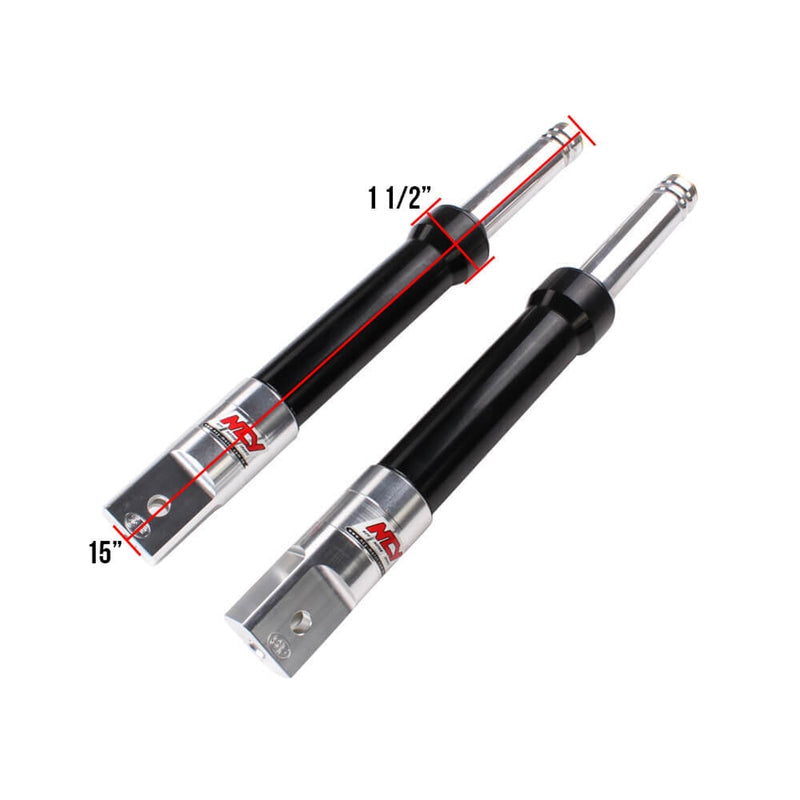 NCY Performance Forks Drum Type - All Black - Honda Ruckus